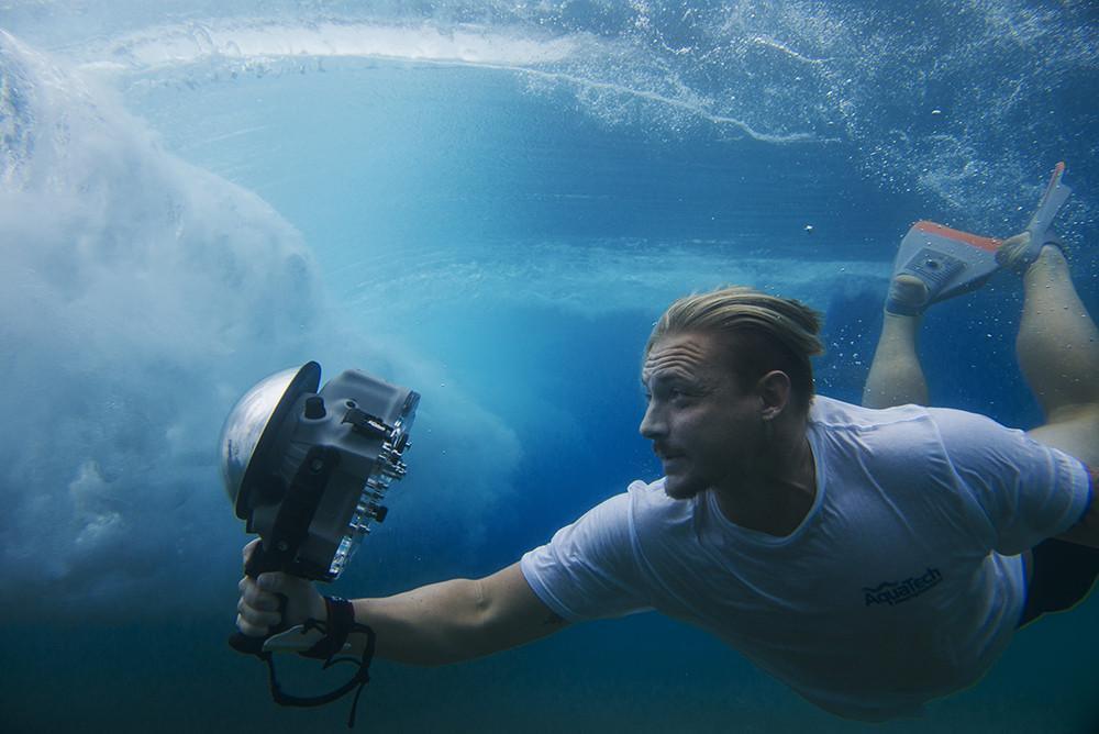 Ray Collins filming "SeaStills"