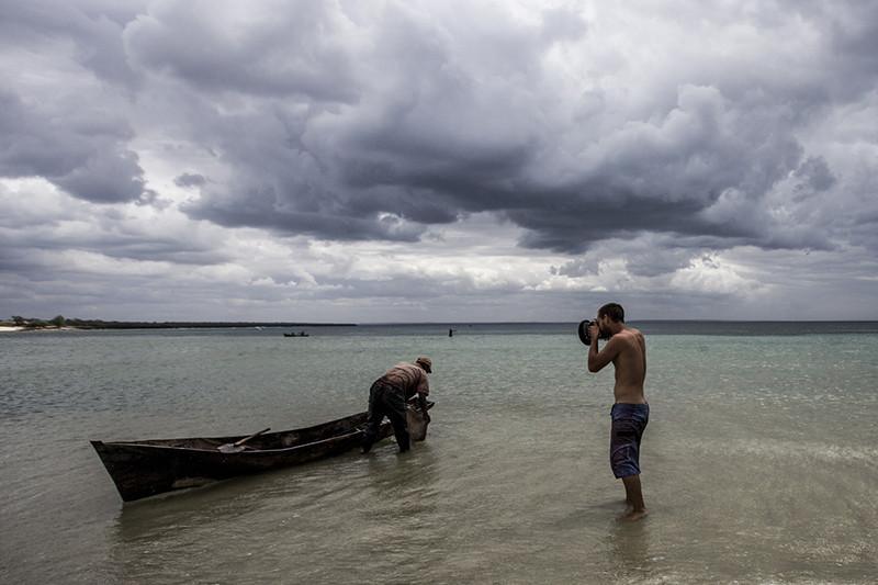 AquaTech ambassador James Morgan shooting on location