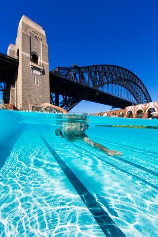photo of a swimmer by Jem Cresswell