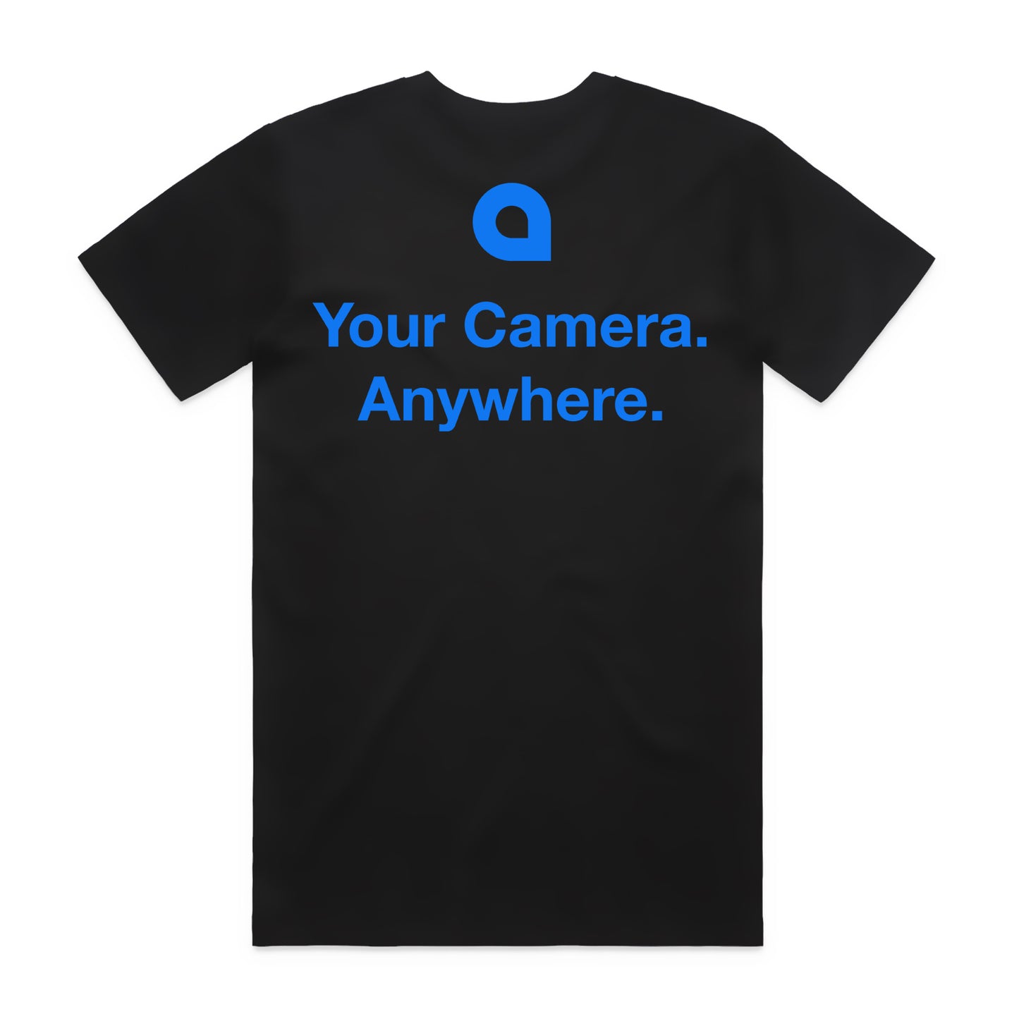 Your Camera Anywhere Tee - Blue logo