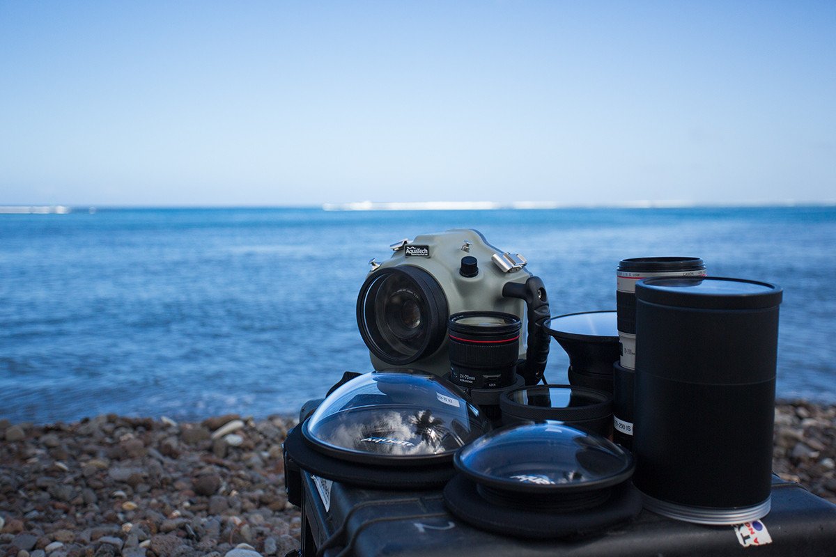 AquaTech products on location in Tahiti