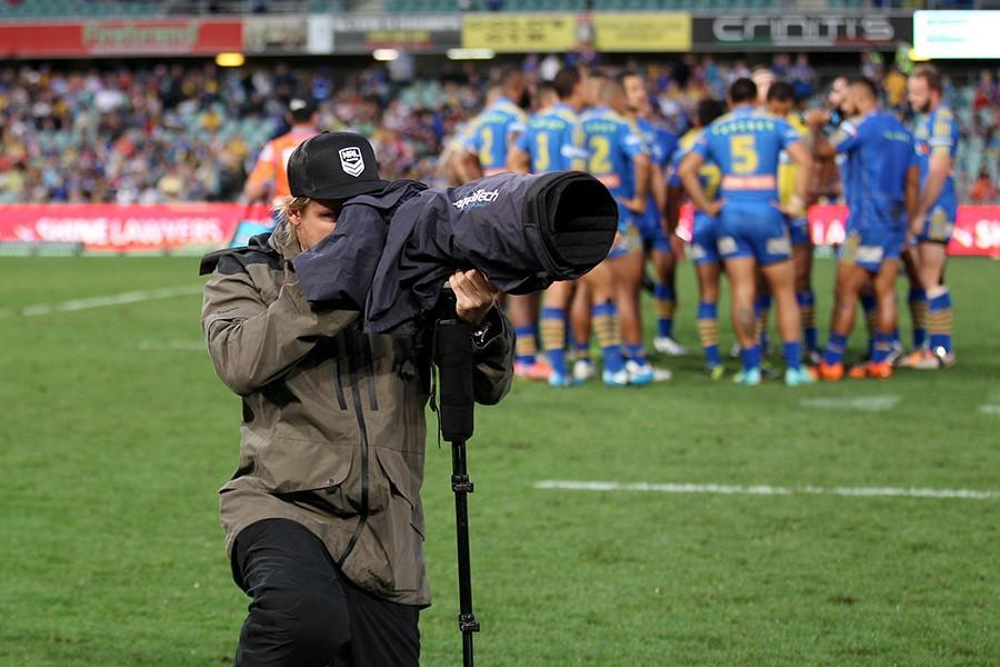 AquaTech Camera Soft Goods Showcased on the Field of NRL